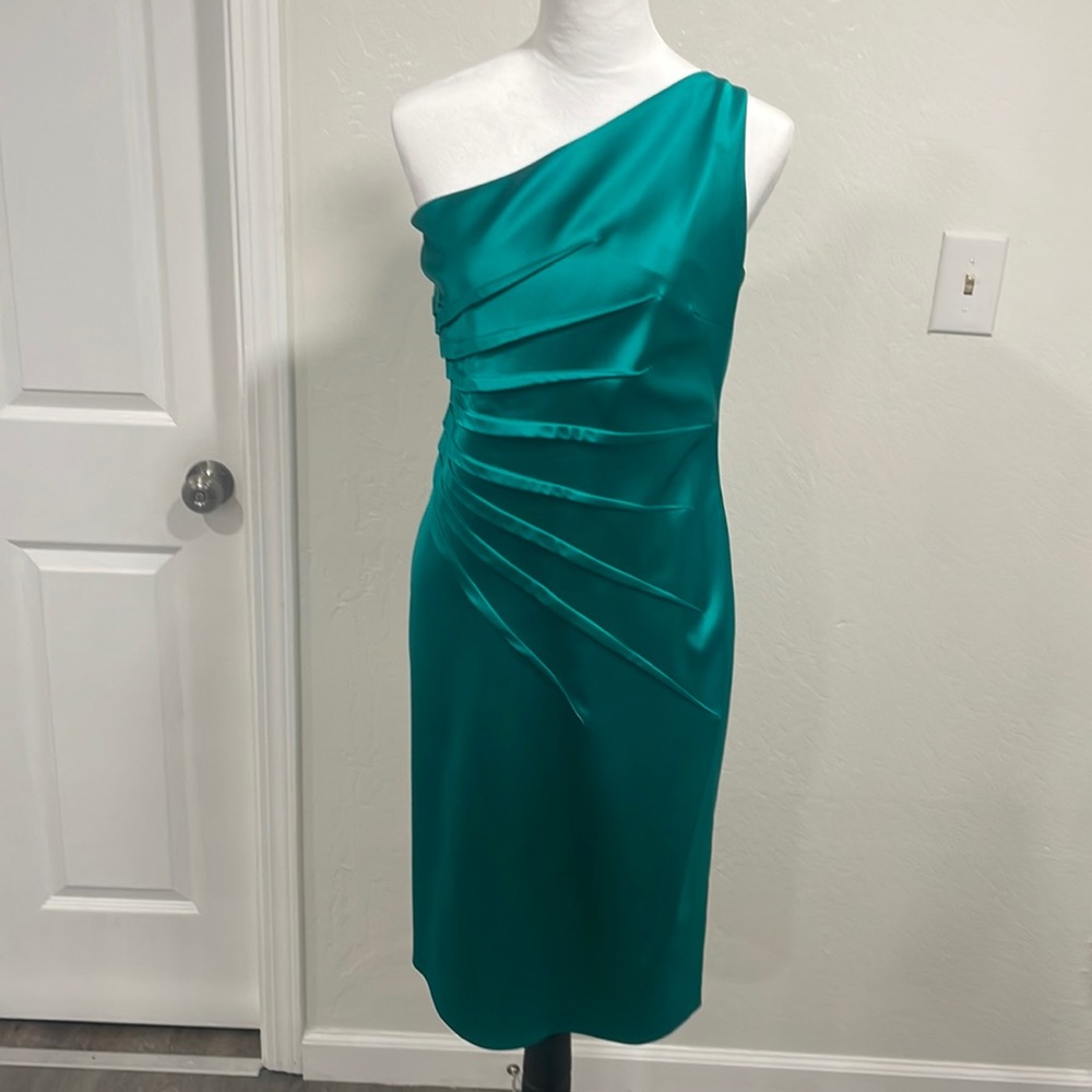 Like new! Only worn once and dry cleaned! David Meister is the designer.